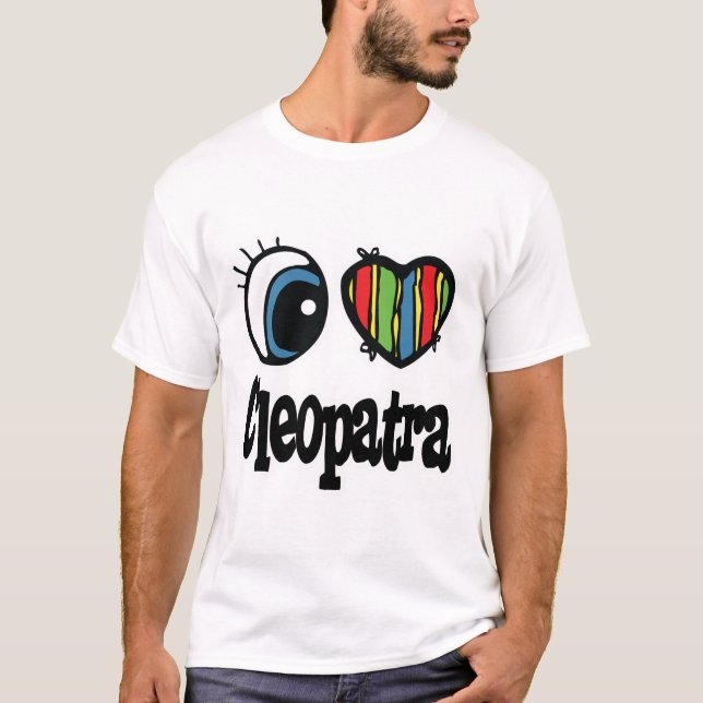 T-shirts I Heart (Love) Cleopatra (Frente)