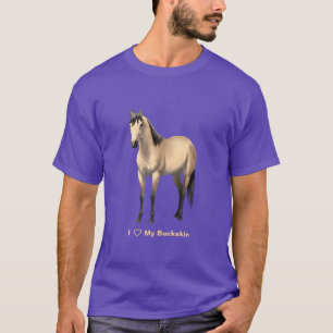 T-shirts I Heart (Love) My Buttermilk Buckskin Horse