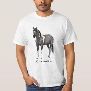T-shirts I Heart (Love) MY Paint Horse Grulla Pinto