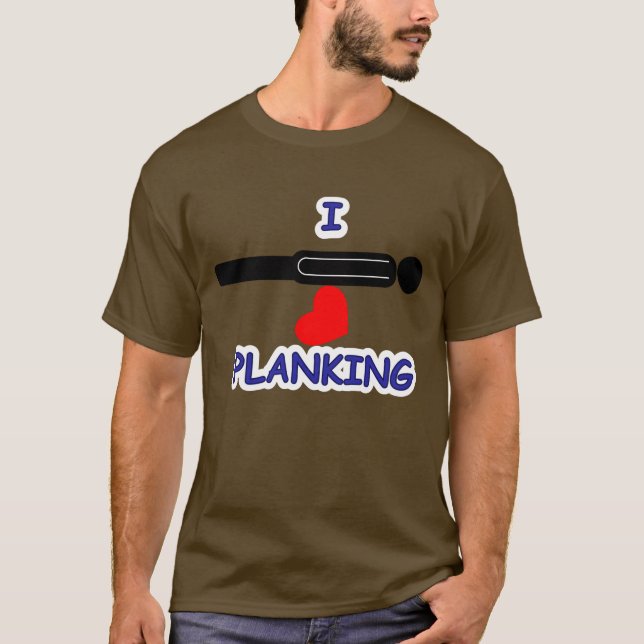T-shirts I Heart Planking (Frente)