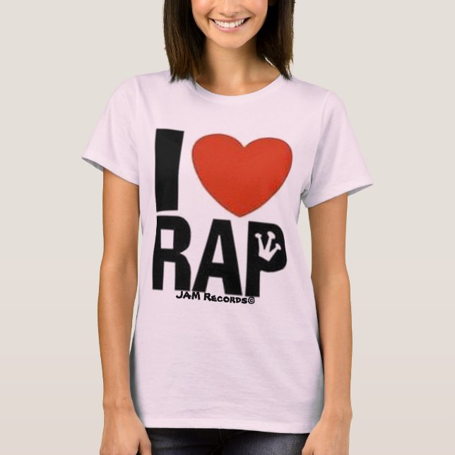 T-shirts I Heart Rap (Frente)