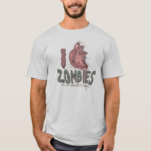T-shirts I Heart Zombies by Mudge Studios