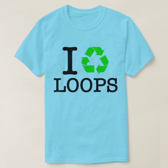 T-shirts I Loops de Reciclar (Frente do Design)