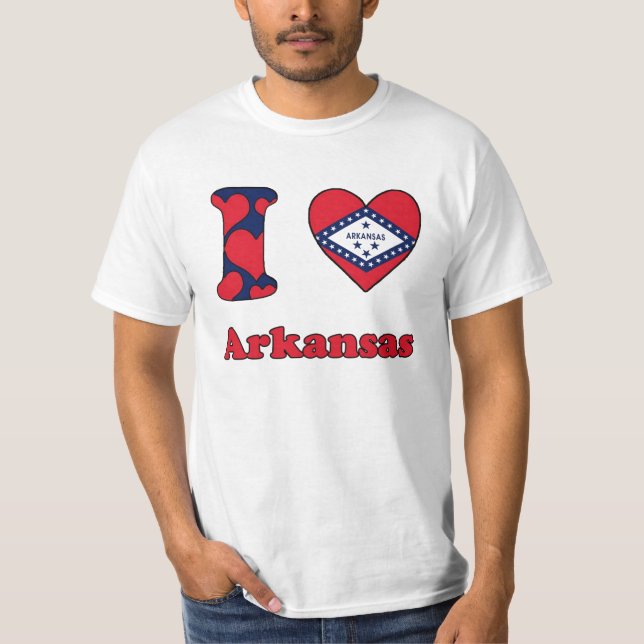 T-shirts I love Arkansas (Frente)