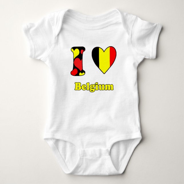 T-shirts I love Belgium (Frente)