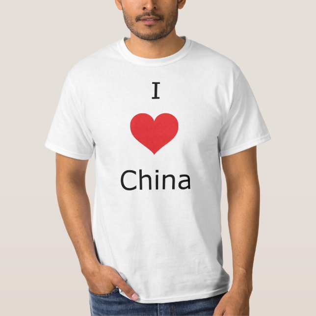 T-shirts i love China (Frente)