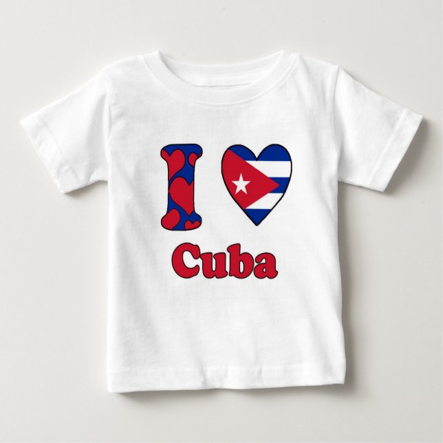 T-shirts I love Cuba (Frente)