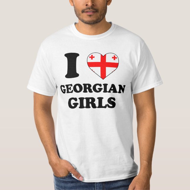 T-shirts I love Georgian Girls (Frente)