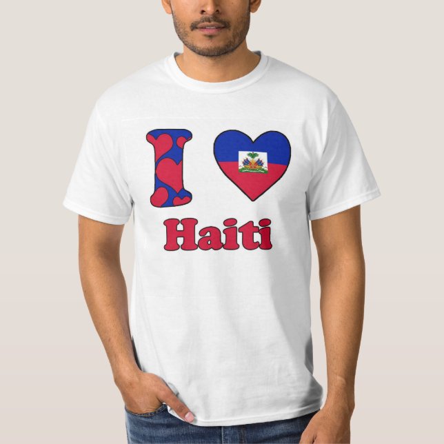 T-shirts I love Haiti (Frente)