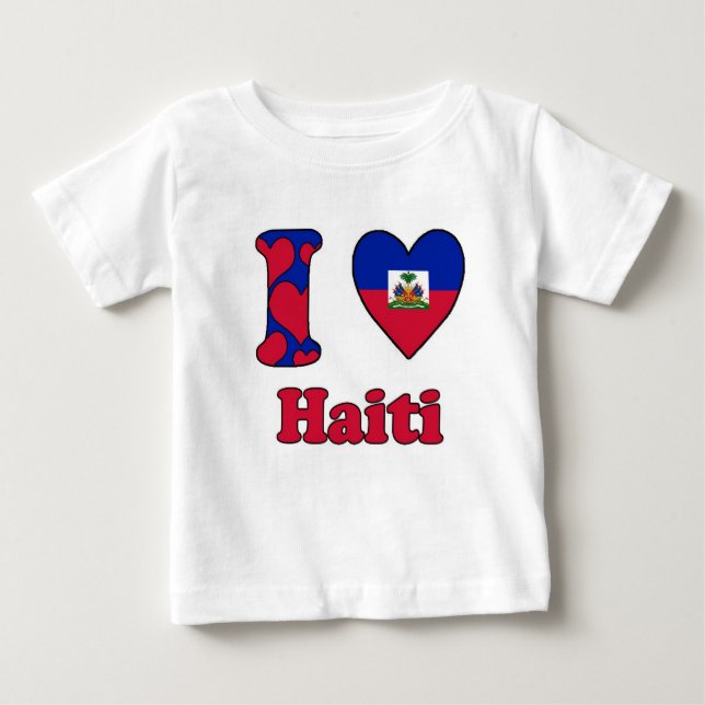 T-shirts I love Haiti (Frente)
