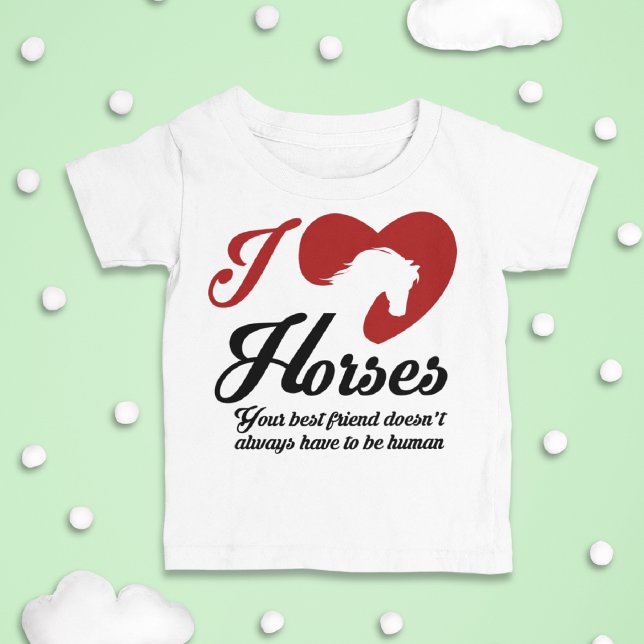 T-shirts I Love/Heart Horses (Criador carregado)