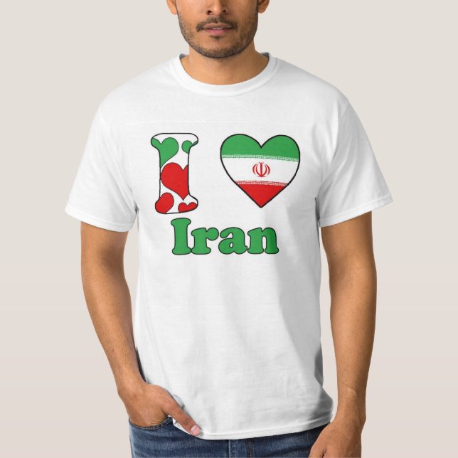 T-shirts I love Iran (Frente)