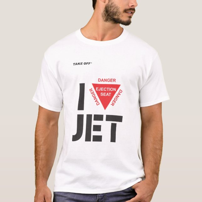 T-shirts I love Jet (Frente)