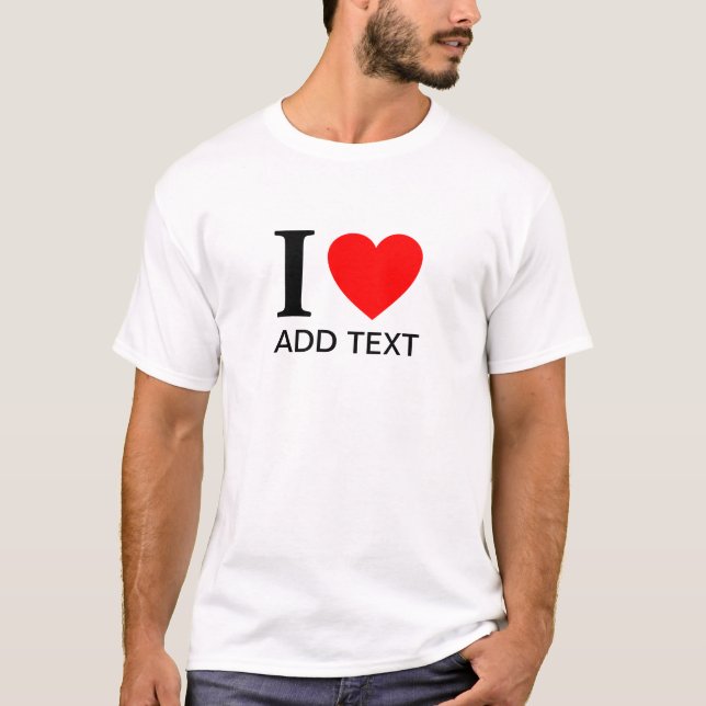 T-shirts I Love (modelo) (Frente)