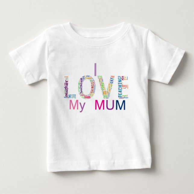 T-shirts I love my mum (Frente)