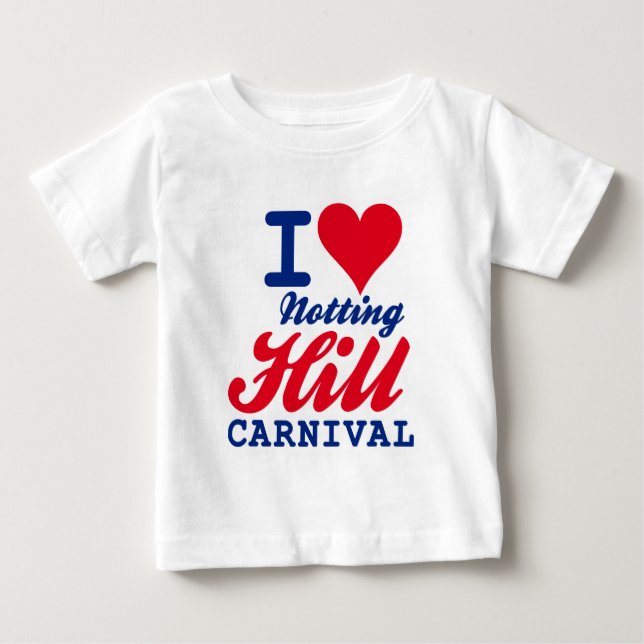 T-SHIRTS I LOVE NOTTING HILL CARNIVAL (Frente)