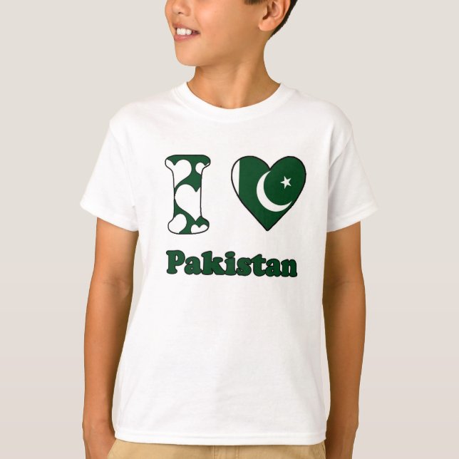 T-shirts I love Pakistan (Frente)