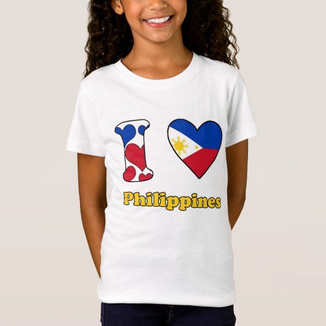 T-shirts I love Philippines (Frente)
