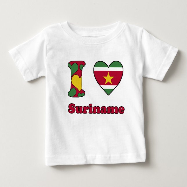 T-shirts I love Suriname (Frente)
