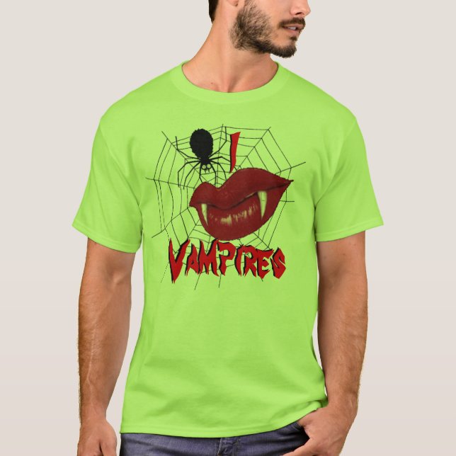 T-shirts I Vampiros do Coração {Verde limão} (Frente)