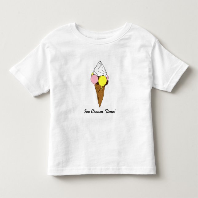 T-shirts ICE Cream Calcular o tempo Shirt (Frente)