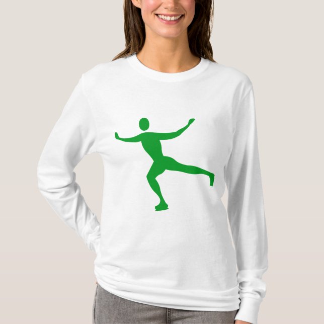 T-shirts Ice Skating - Grass Green (Frente)