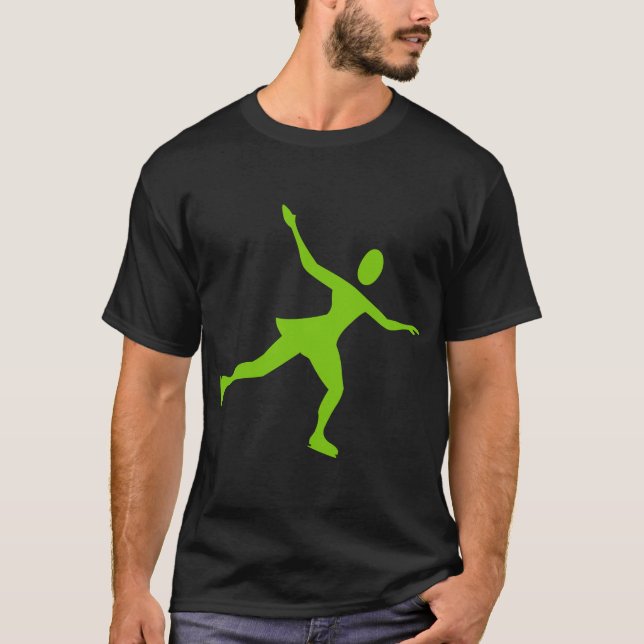 T-shirts Ice Skating - Martian Green (Frente)