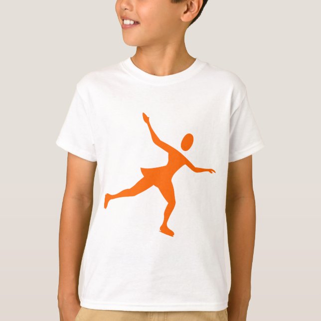 T-shirts Ice Skating - Orange (Frente)
