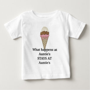 T-shirts Icecream1, o que acontece na PERMANÊNCIA do Aunti