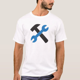 T-shirts Ícone Chave e martelo