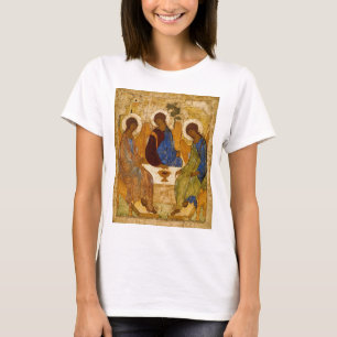 T-shirts Ícone da Santíssima Trindade Rublev Arte religiosa