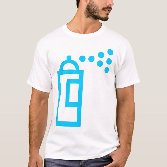 T-shirts Ícone de Lata de Spray (Frente)