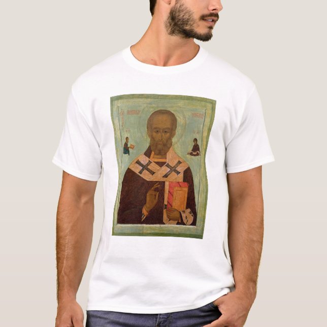 T-shirts Ícone de São Nicolau (Frente)