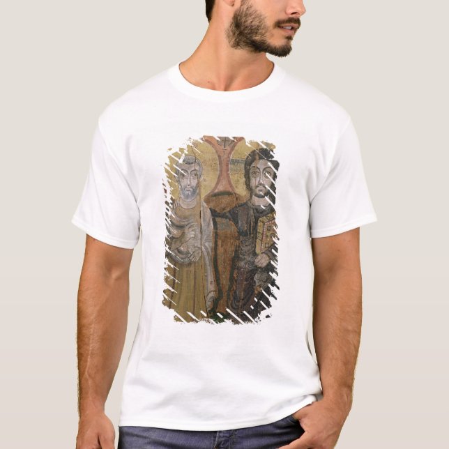 T-shirts Ícone que descreve Abbott Mena com cristo (Frente)
