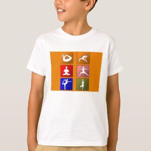 T-shirts Ícones da pose da ioga