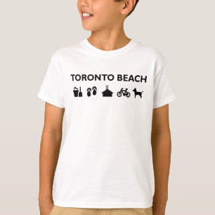 T-shirts Ícones de Toronto Beach Monotone Black