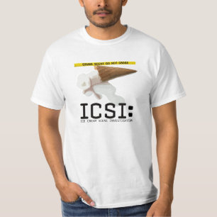 T-shirts ICSI: T engraçado da investigação da cena do