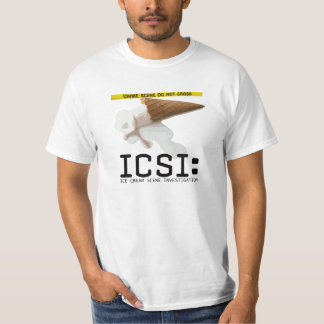 T-shirts ICSI: T engraçado da investigação da cena do