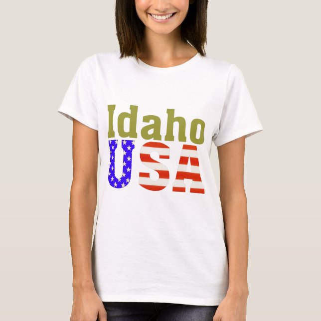 T-shirts Idaho EUA! (Frente)