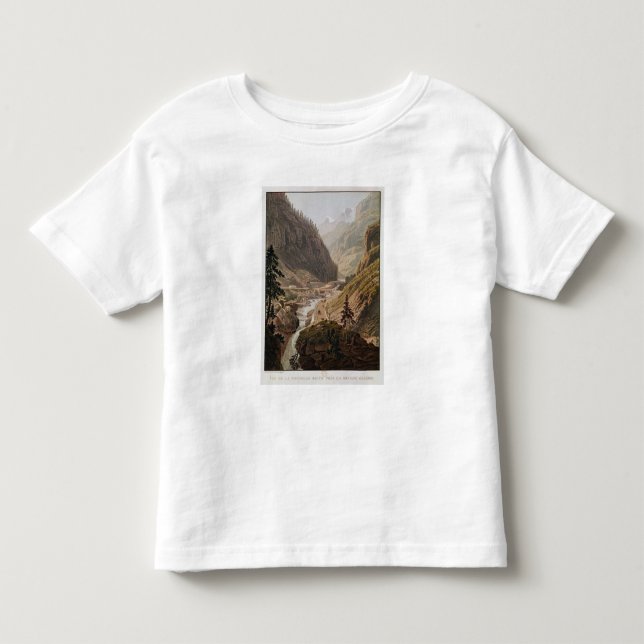T-shirts Ideia da passagem nova de Simplon, 1811 (Frente)