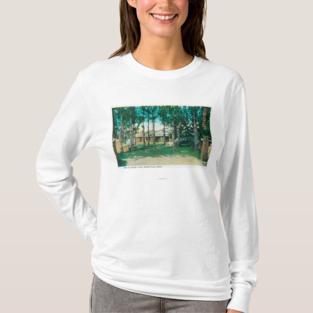 T-shirts Ideia de quedas municipais de Idaho do parque do (Frente)