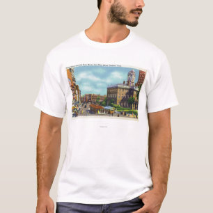 T-shirts Ideia de rua principal da rua do estado & do
