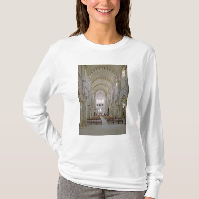 T-shirts Ideia do interior do nave, c.1120-50 (Frente)