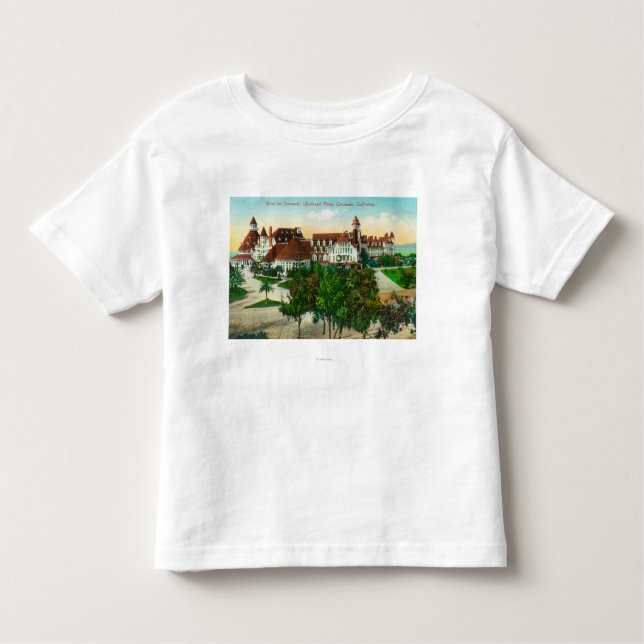 T-shirts Ideia do sudeste do del Coronado do hotel (Frente)