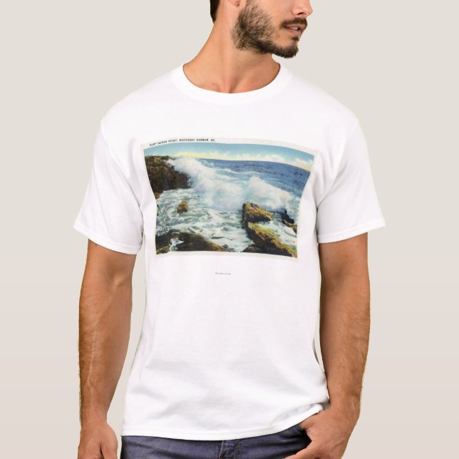 T-shirts Ideia do surf no ponto do oceano (Frente)