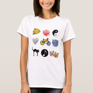 T-shirts ideias bonitas para meninas