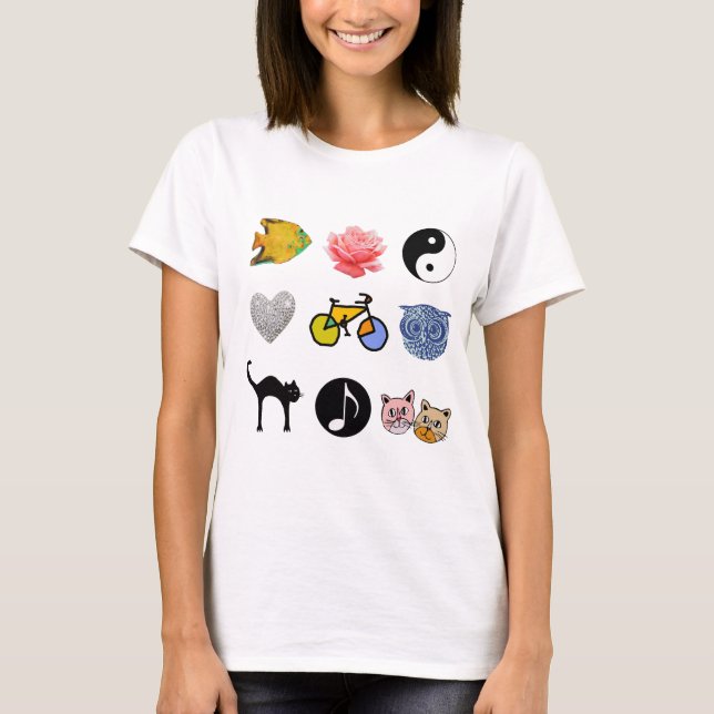 T-shirts ideias bonitas para meninas (Frente)