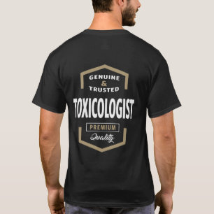 T-shirts Ideias de presentes do logotipo toxicologista