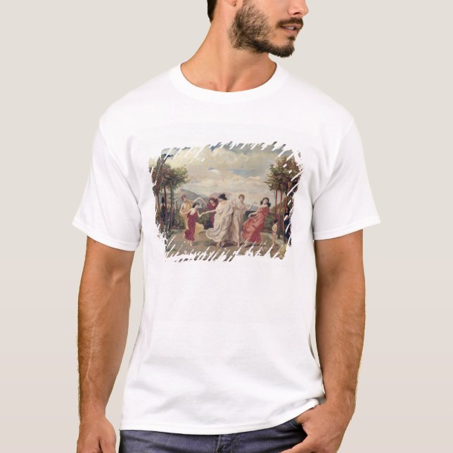 T-shirts Idyll clássico (óleo em canvas) (Frente)