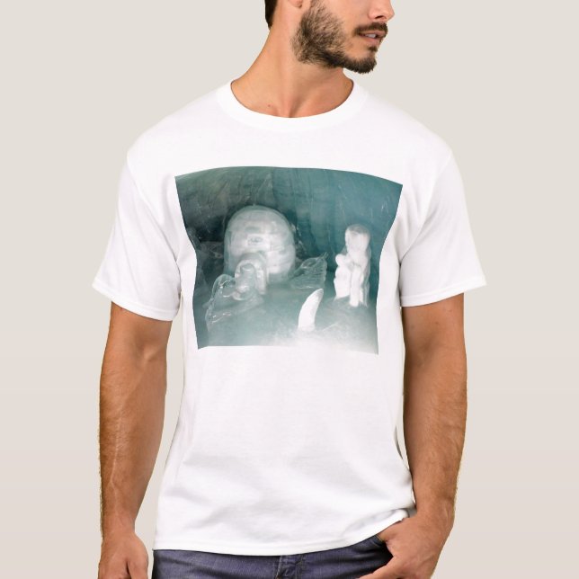 T-shirts Igloo e esquimó no gelo (Frente)